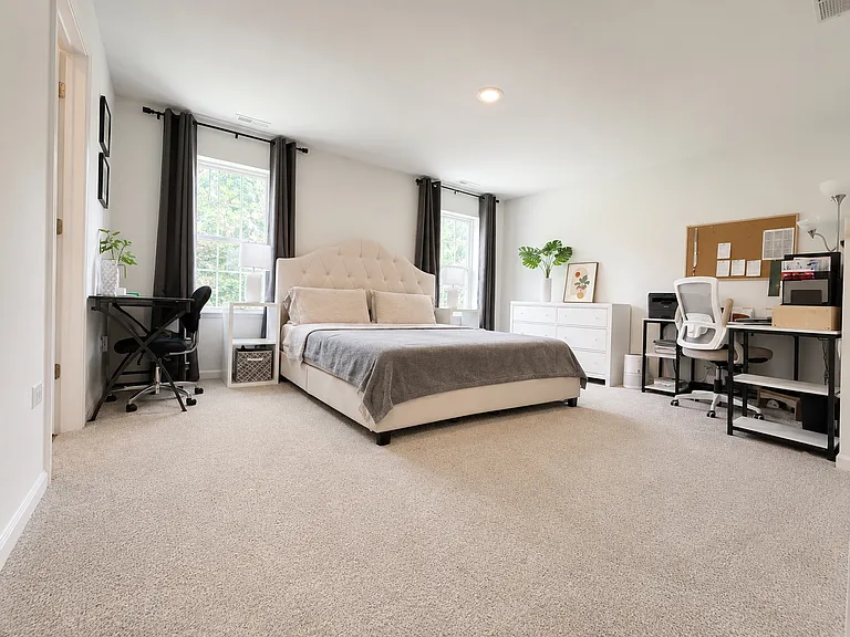 Master bedroom view from door