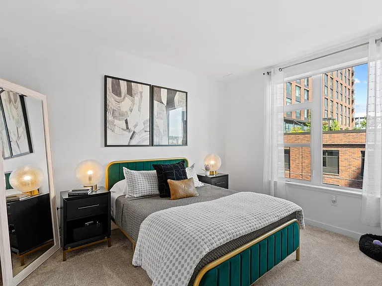 Bedroom at The Parker Apartments in Portland, OR 97209
