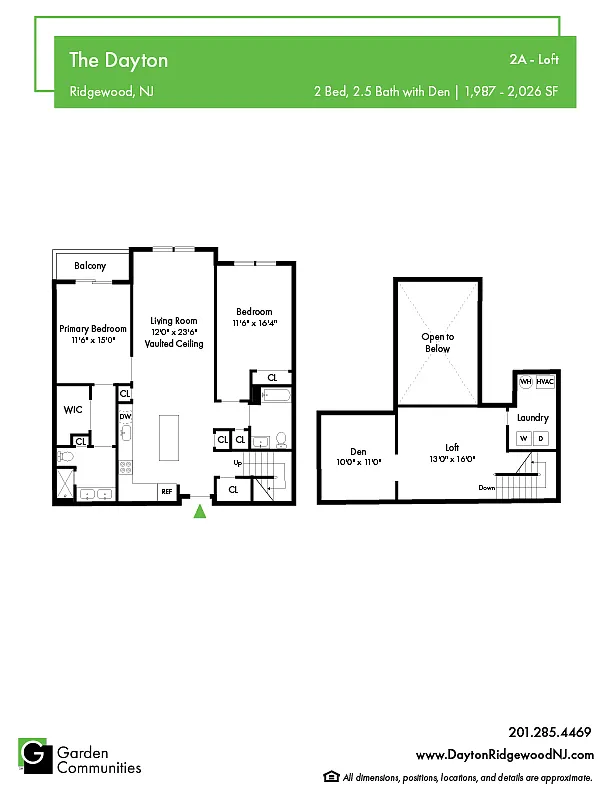 Floor plan $3.61/sq.ft. - 2A - Loft