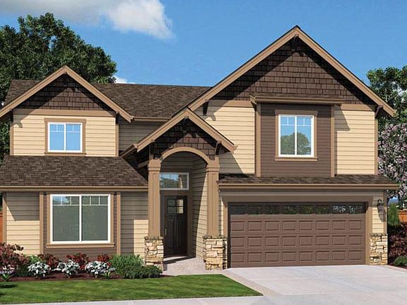 Elevation A 2 Car Garage