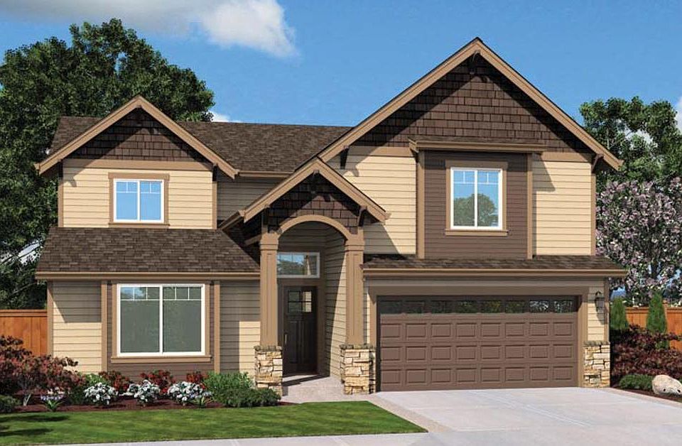 Elevation A 2 Car Garage