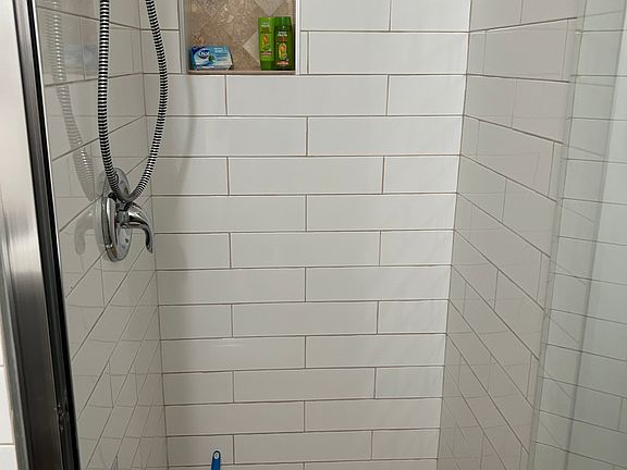 Main bedroom bath with new shower