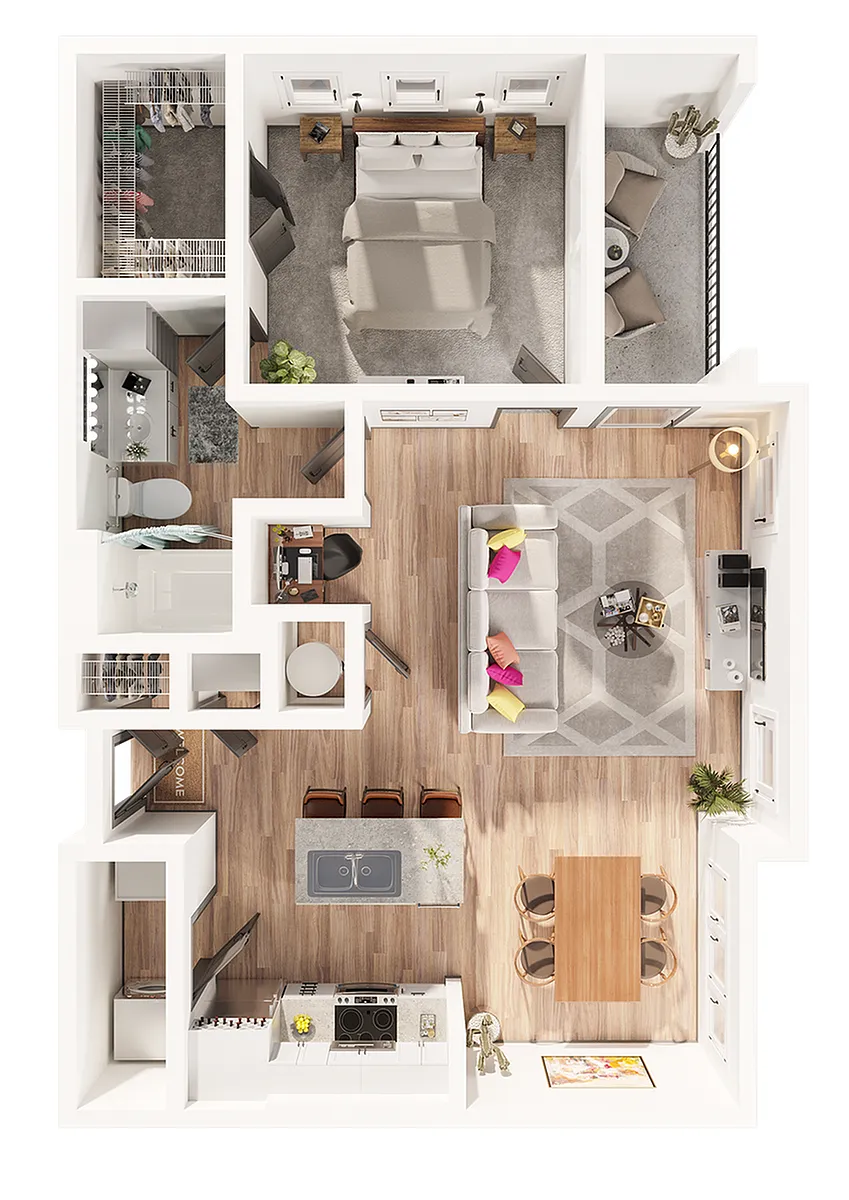 Floor plan A1E