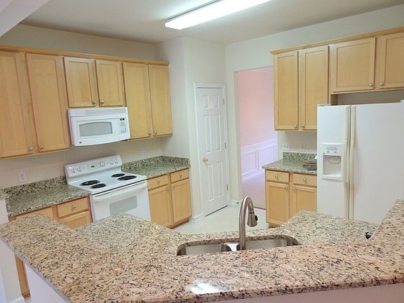 New granite counter in kitchen