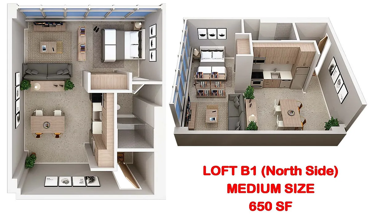 Floor plan M Studio Loft North