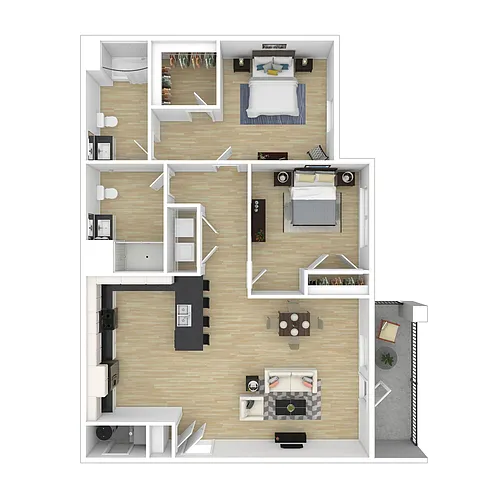 Floor plan 2 Bedroom