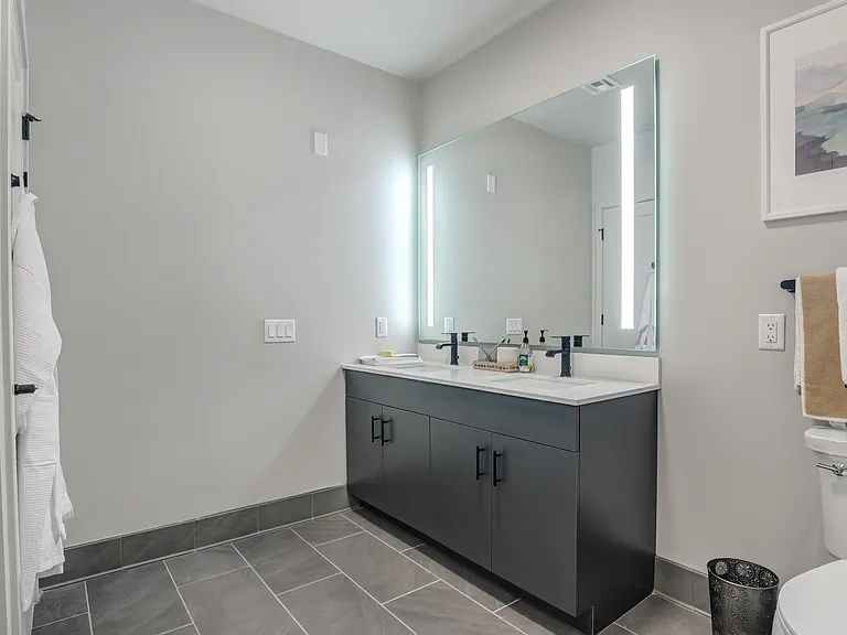 Our spa-like bathrooms are sure to impress.
