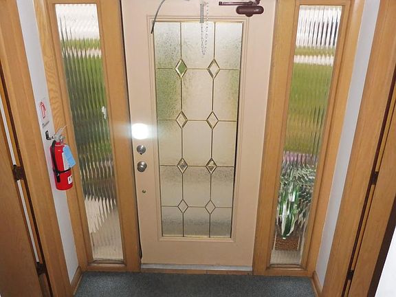 beautiful glass door entrance and private entrance vestibule