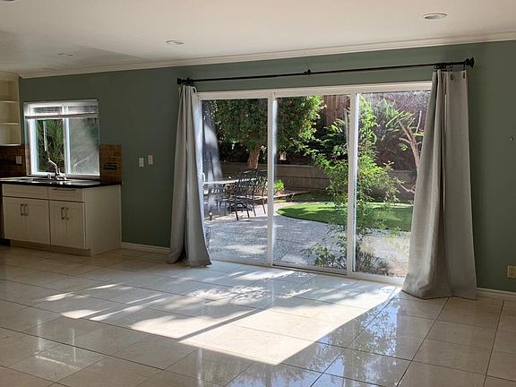 Family Room with sliding door entry to backyard