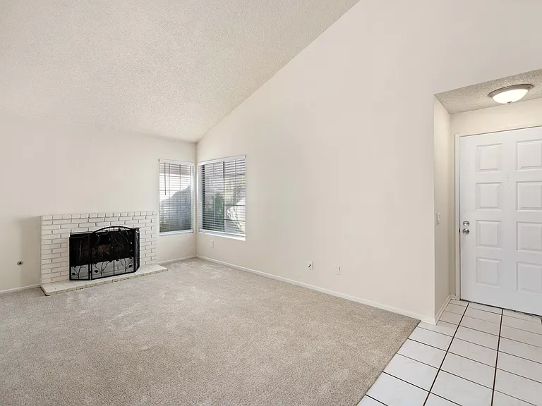 Living Room with Fire Place