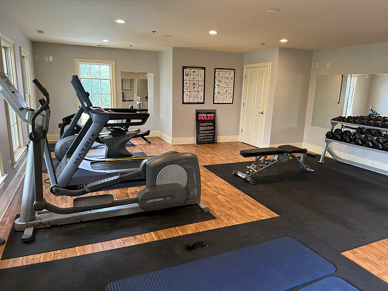 Gym/wworkout room on the second floor of the clubhouse