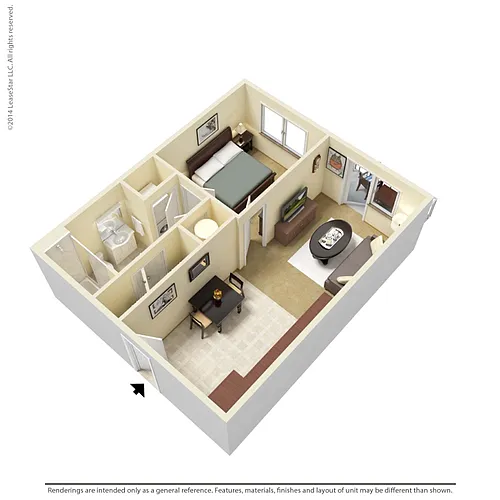 Floor plan Studio - E1