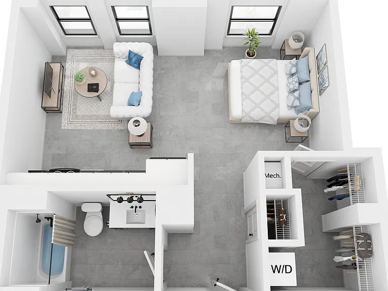 Harlow - Studio, 1 Bathroom, 578 sq. ft.