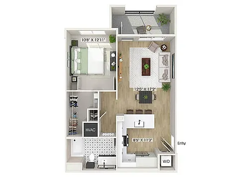 Floor plan A3 - OLIVA - Moderate Income Qualification Require