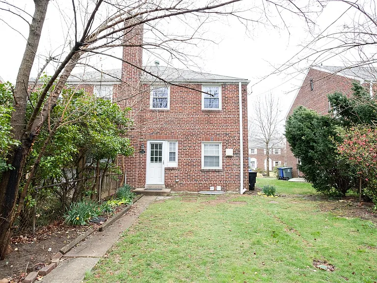 Rear view of the house
