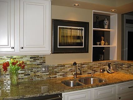 Upgraded sink & backsplash