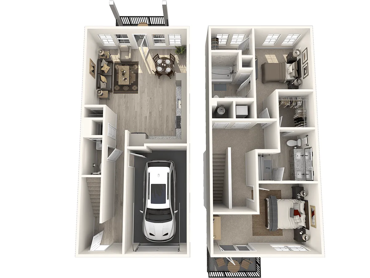 Floor plan B4- TOWNHOME