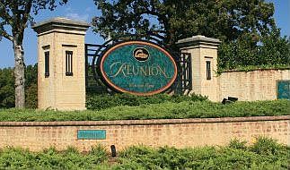 Main entrance, gated subdivision
