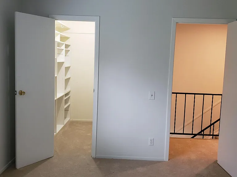 Upstairs - Master bedroom with walk-in closet