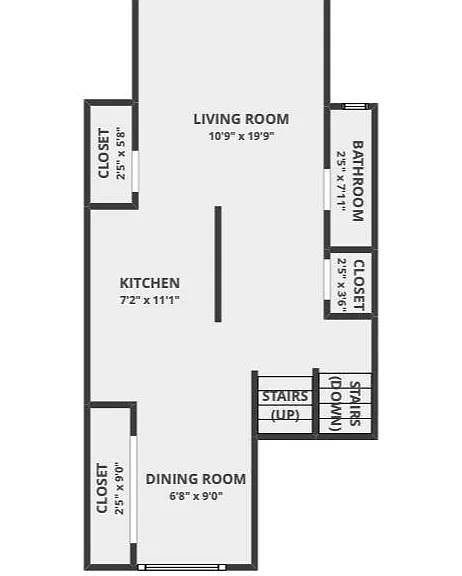 Main level floorplan.