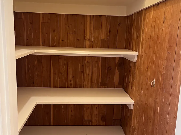 LARGE CLOSET PROVIDES TONS OF STORAGE