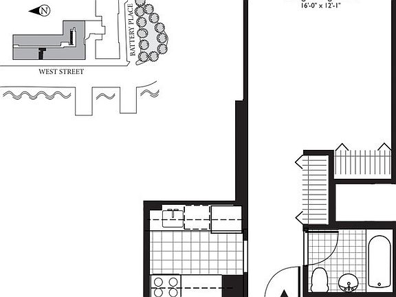 2nd image of 1 West St APT 3307