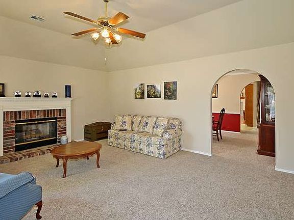 Living Room with Gas/Wood Burning Fireplace
