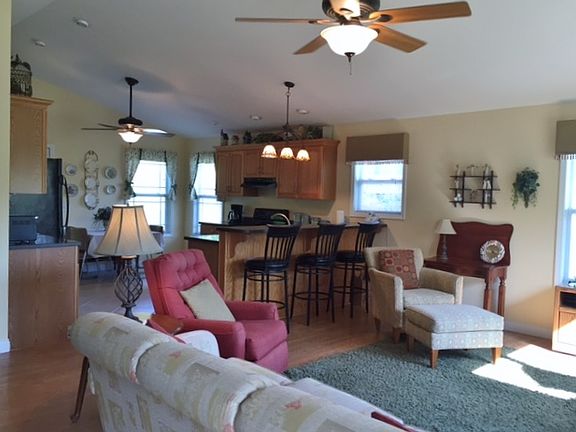 Family room into kitchen