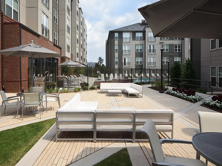 Comfortable outdoor seating areas