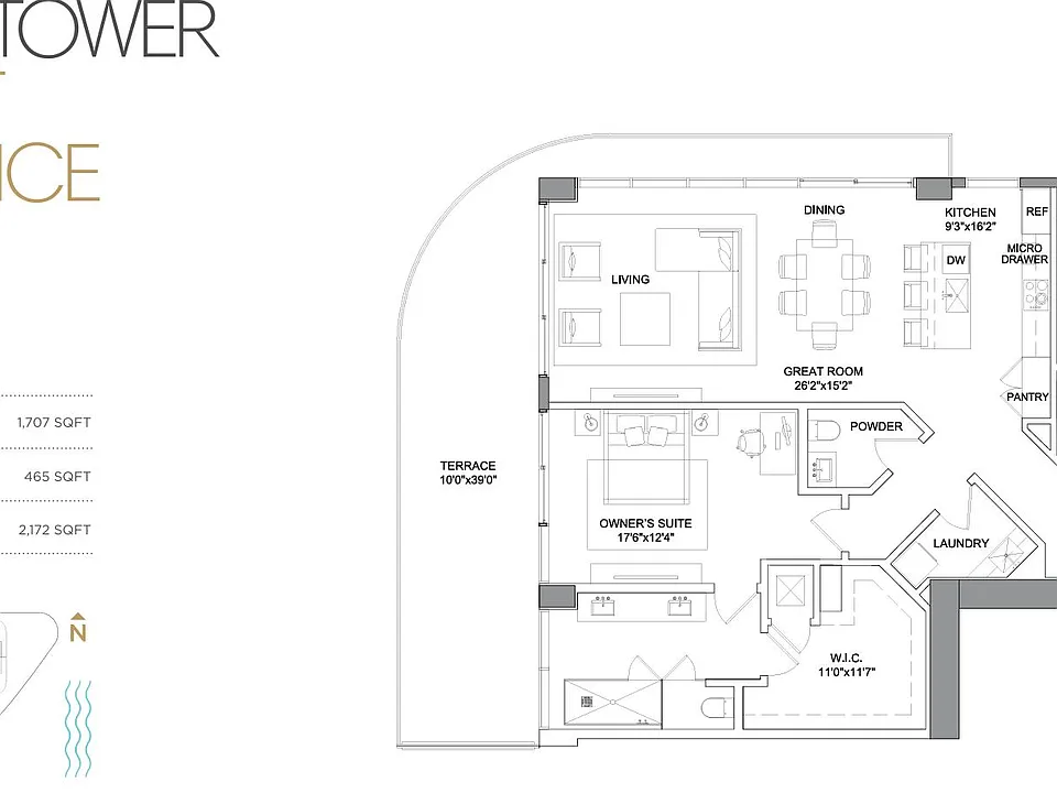 153 N Seabreeze Blvd #1604