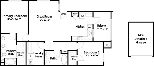 Floor plan The Flats Plan 3 - Upstairs