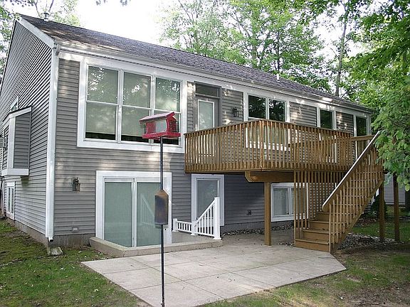 Rear walkout and porch
