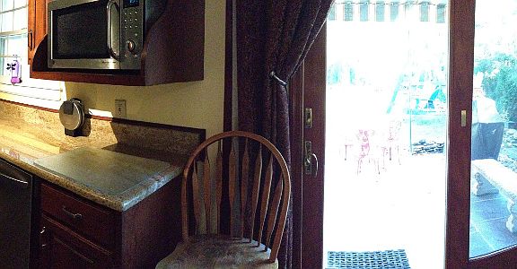 Panorama view of kitchen