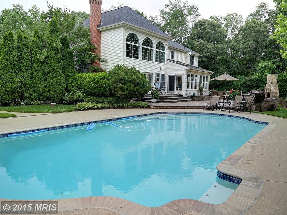 Large pool in a beautiful private setting