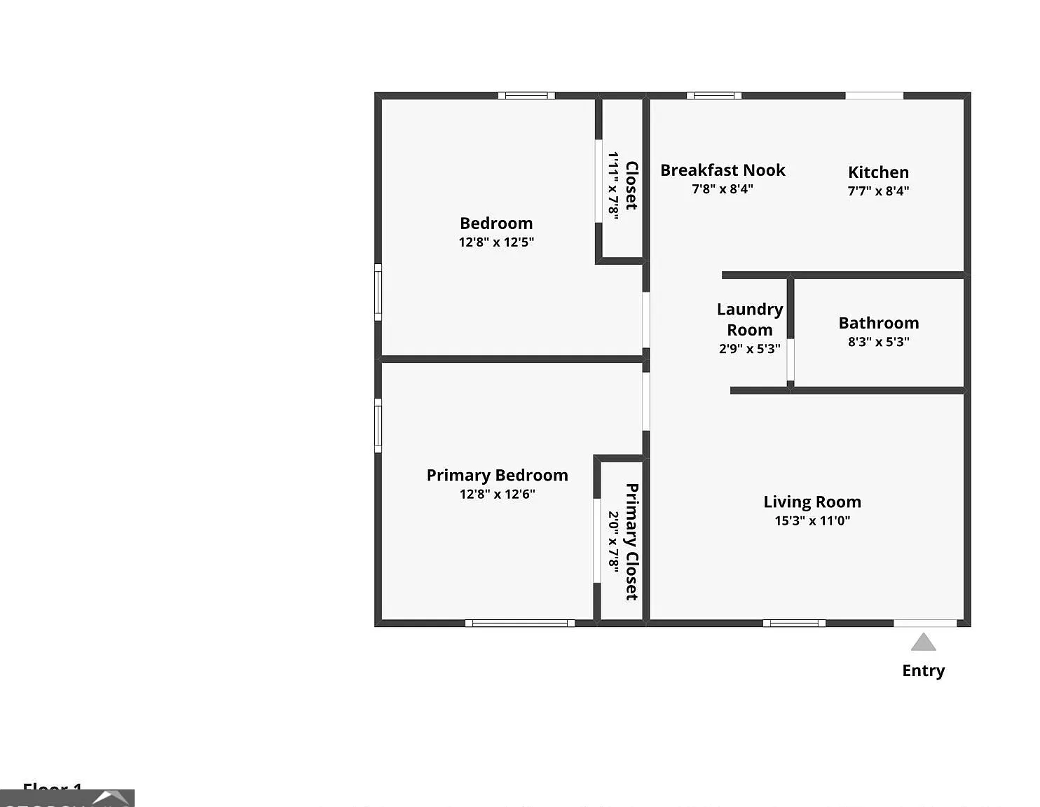 2 bed, 1.0 bath, 840 sqft, $1,165 — Photo 2
