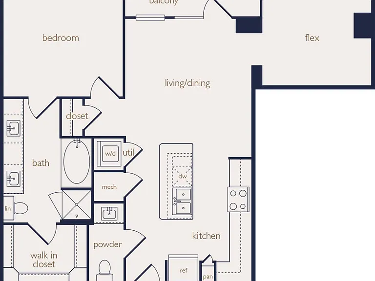 A7 floor plan Eighteen25 Downtown