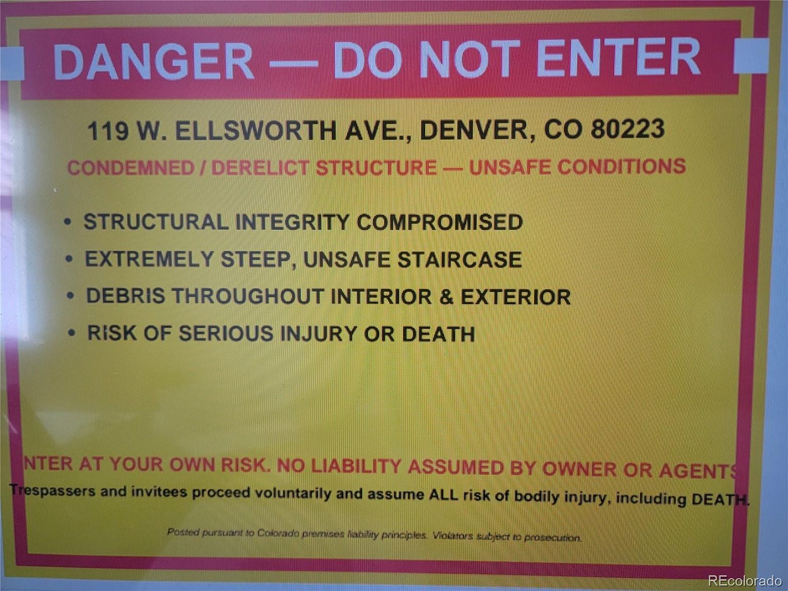Fix & Flip SFH in Denver, CO 80223 – $500,000 — exterior photo