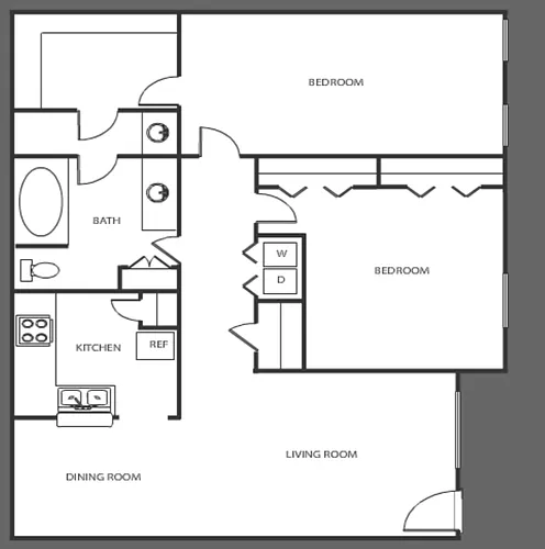 Floor plan 2X1-B