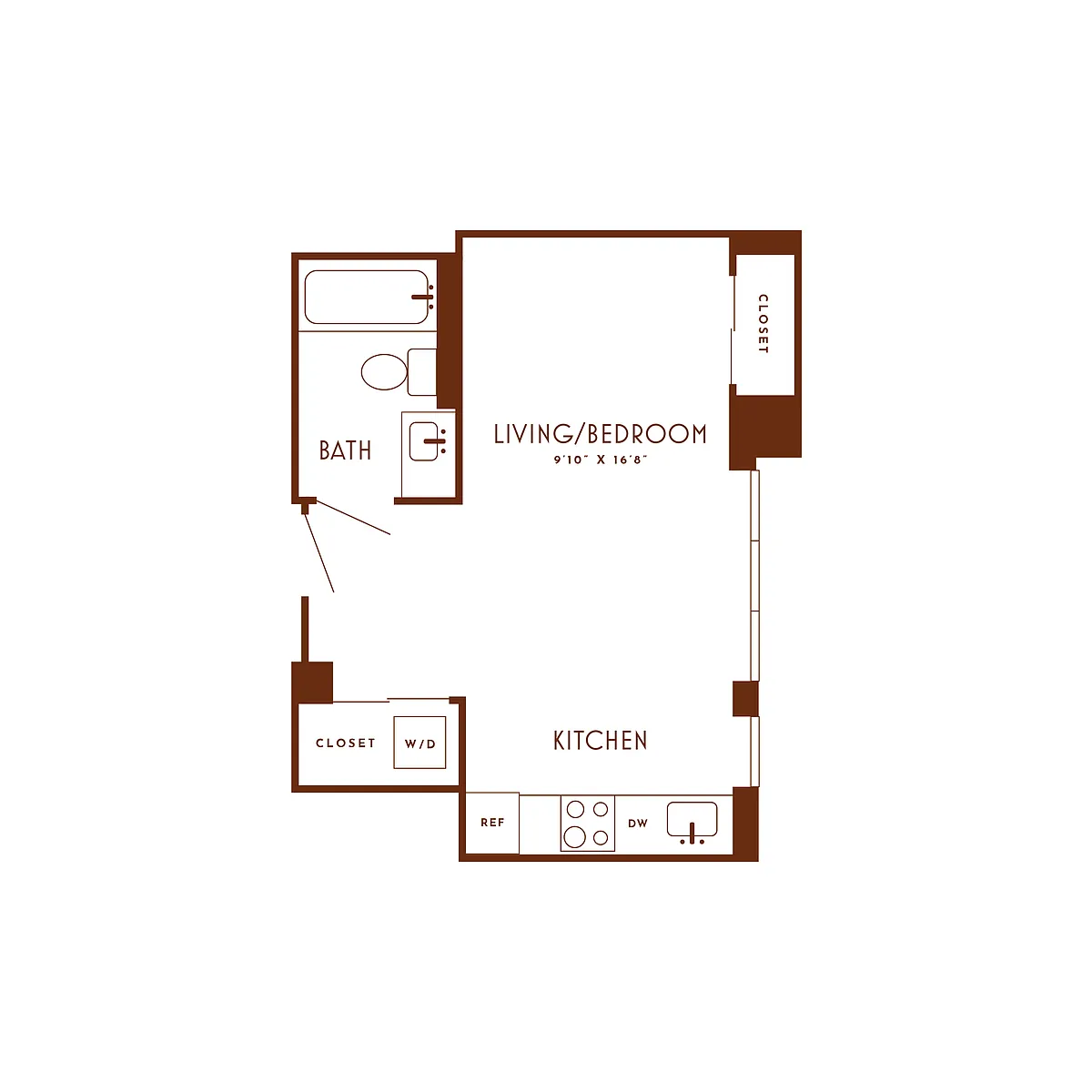 Floor plan Studio-A1