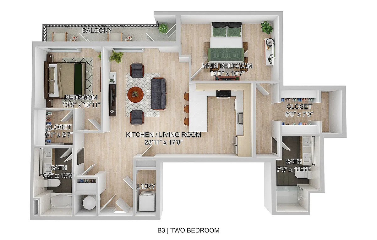 Floor plan B3