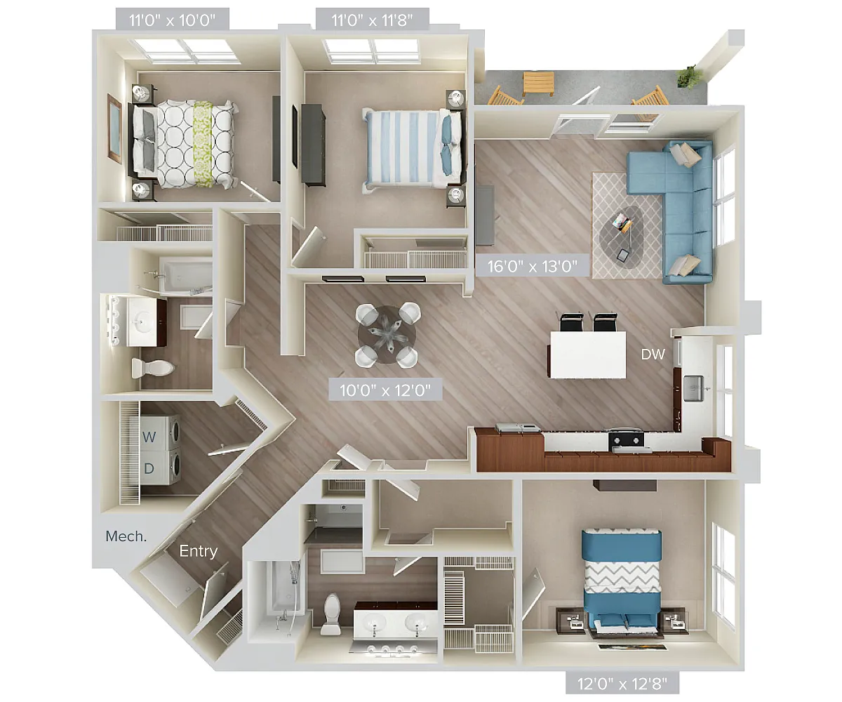 Floor plan C2-1429-upgrade-stone