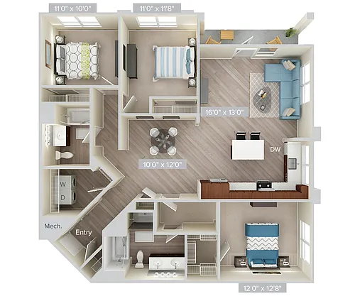 Floor plan C2-1429-upgrade-stone