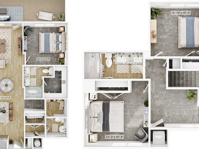 Explore this chic dual-level layout designed for modern comfort and style. Explore this chic dual-level layout designed for modern comfort and style.