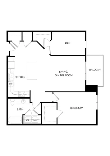Floor plan 1X1 DH