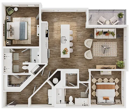 Floor plan The Oakley