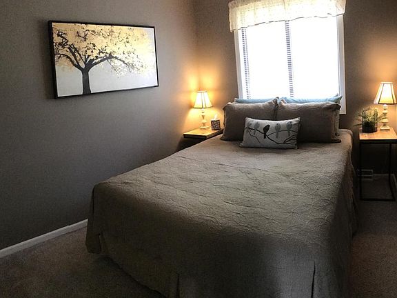 Our second bedroom has a warm comfortable feel to it with so
