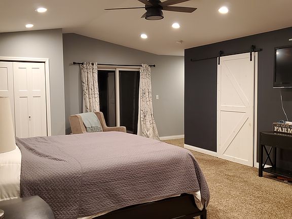Sliding door from master to patio