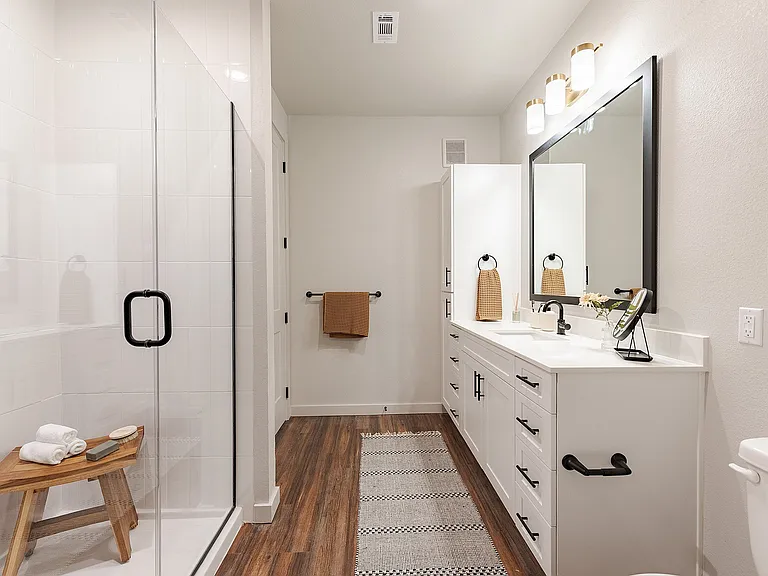 Spacious Bathroom with Walk-in Shower
