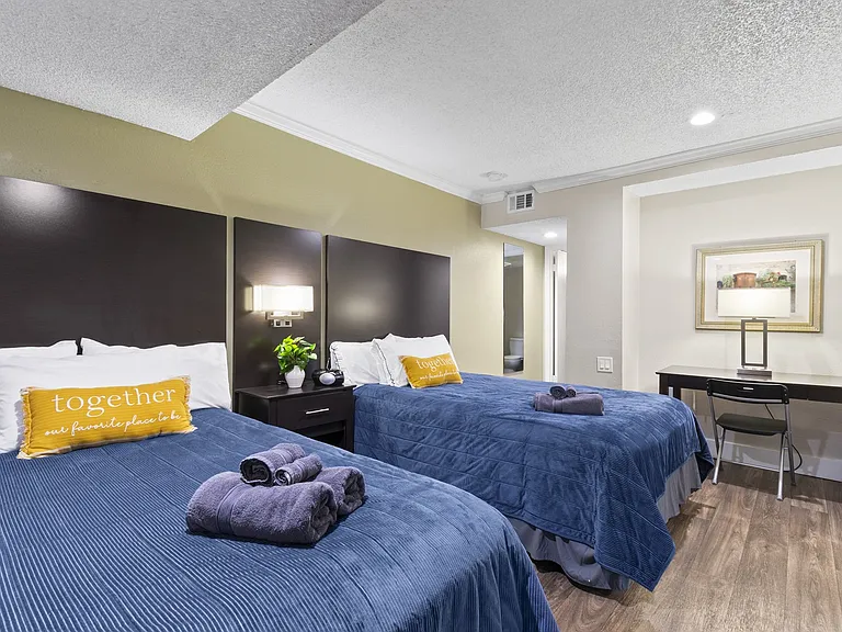 Fusion Orlando - Furnished Bedroom with Two Beds