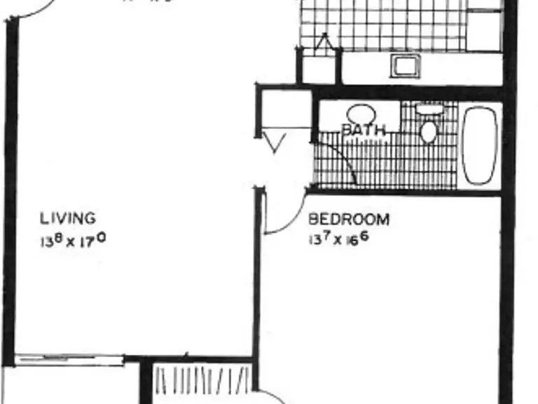 1BDRM 1BATH A FLOOR PLAN